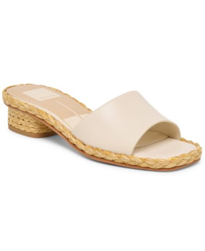 Женские нарядные босоножки Dolce Vita Dixi Slide-Low Raffia Heel