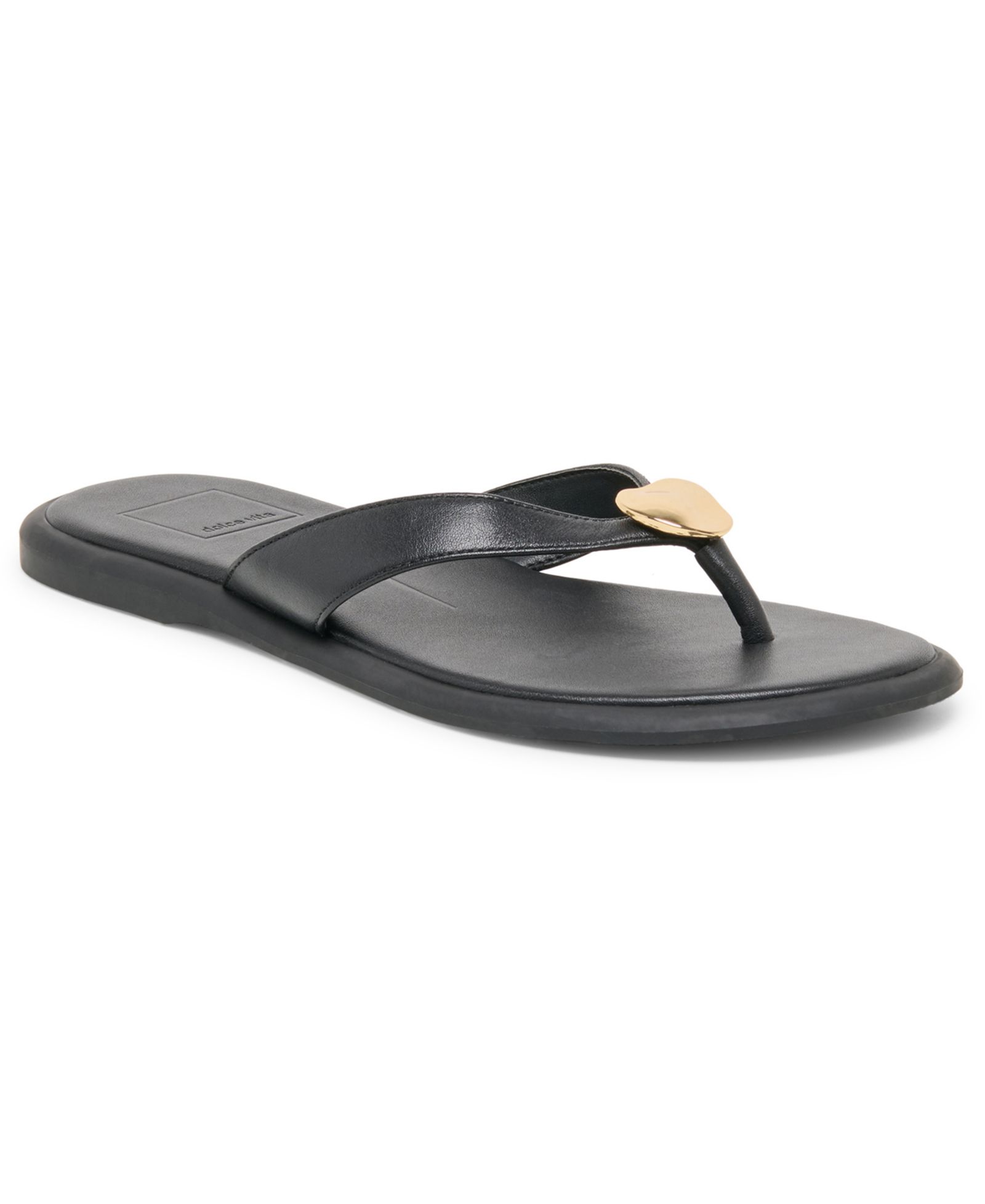 Dolce Vita Women's Jaina Dome Embellished Flat Thong Sandals