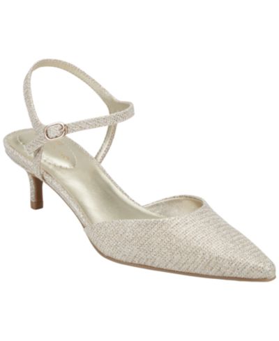 Bandolino Women's Rose Ankle Strap Kitten Heel Pumps