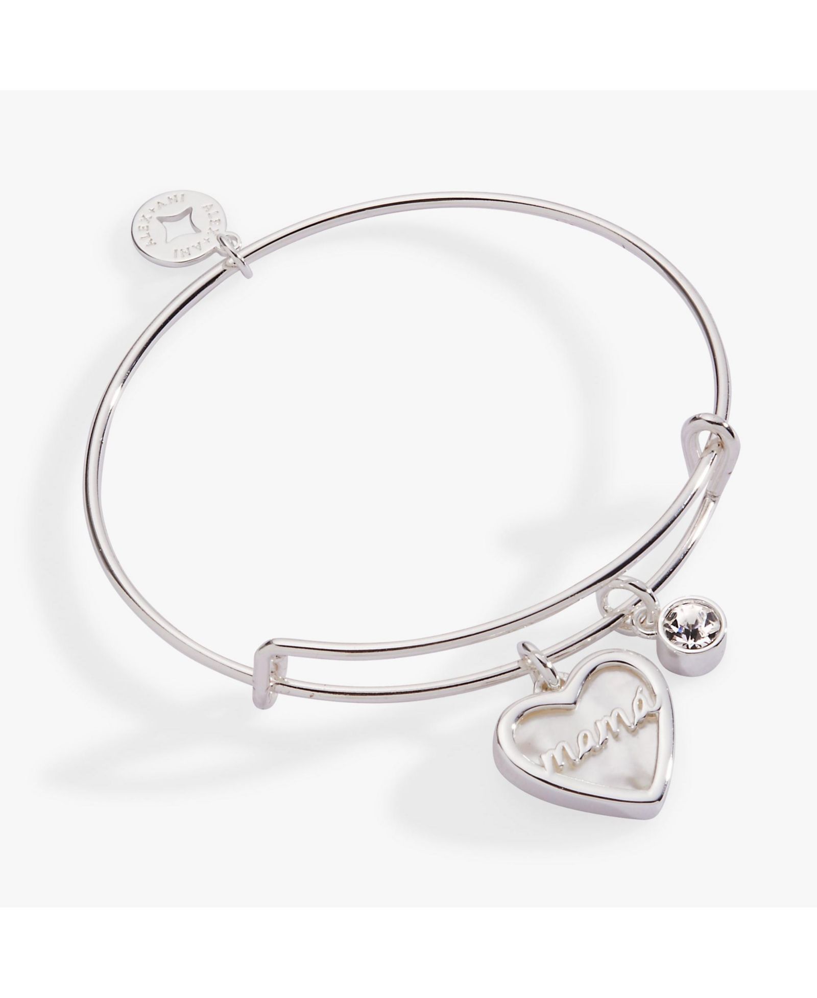Браслет MamÃá Mother of Pearl Heart Bangle Duo