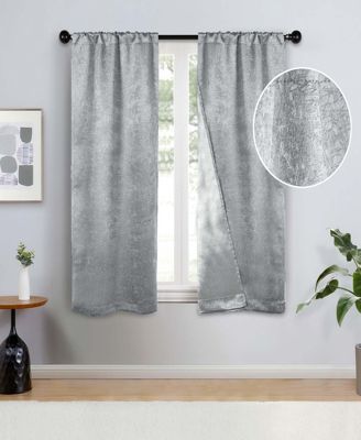 Superior Senna Durable Room Darkening Rod Pocket Curtain Panels set of 2