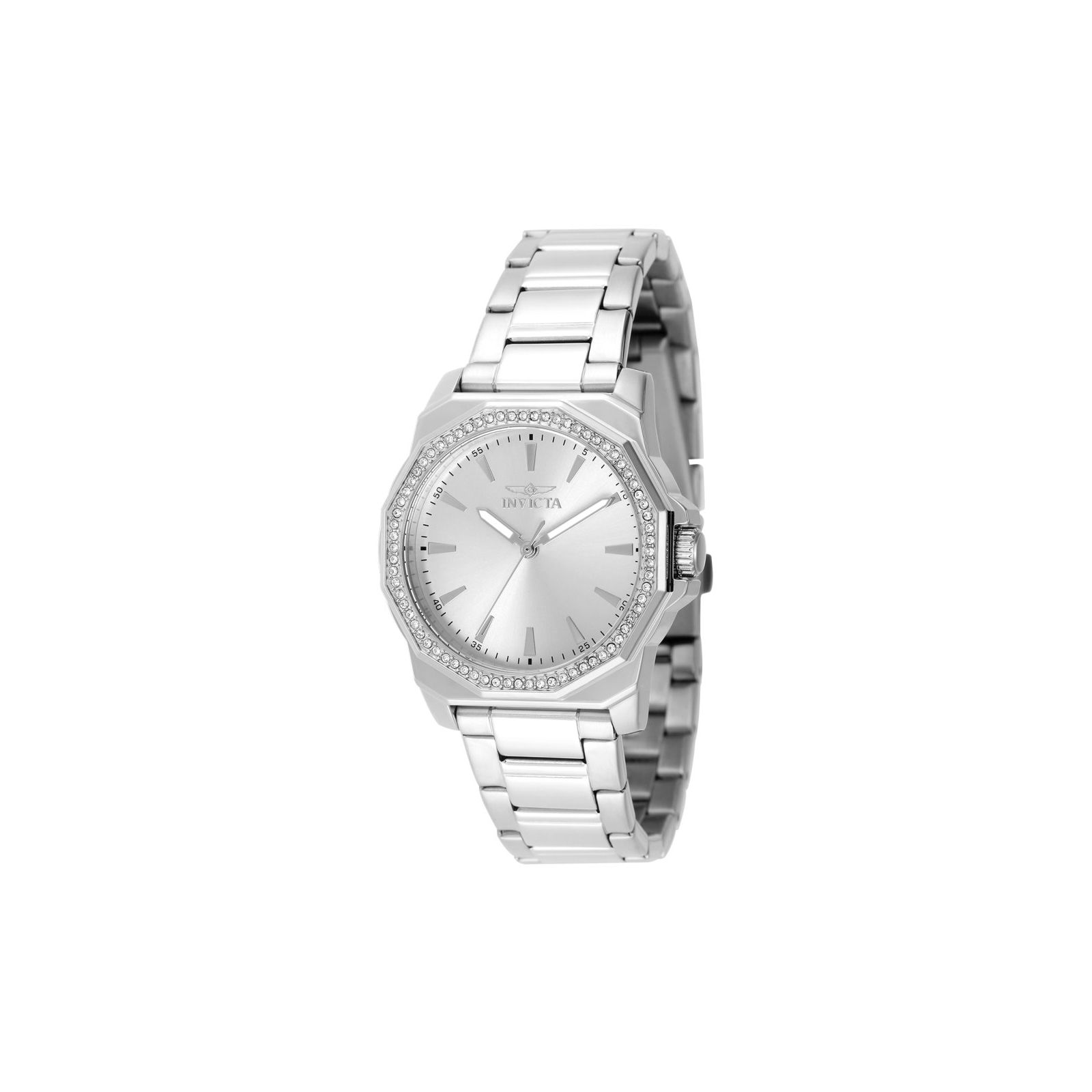 Invicta Women's 49110 Speedway Quartz 3 Hand Silver Dial Watch