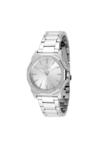 Invicta Women's 49110 Speedway Quartz 3 Hand Silver Dial Watch
