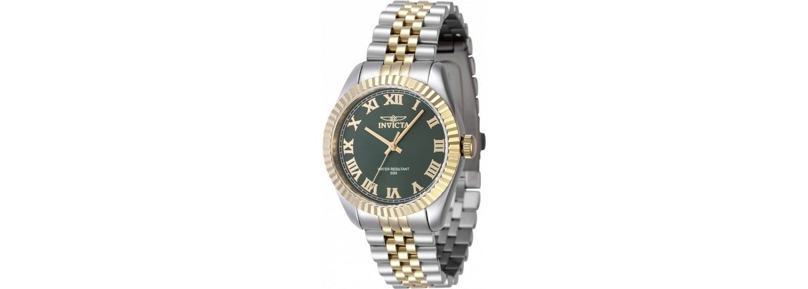 Invicta Women's 47415 Specialty Quartz 3 Hand Green Dial Watch