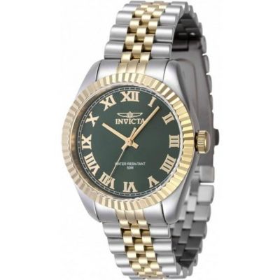 Invicta Women's 47415 Specialty Quartz 3 Hand Green Dial Watch