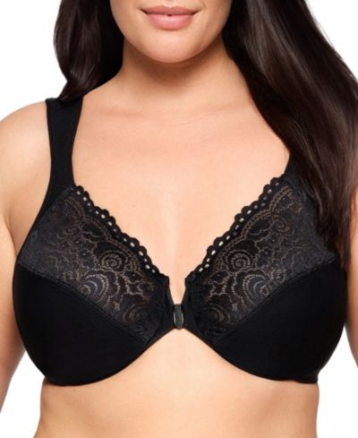 Бюстгальтер Glamorise Plus Size WonderWire с передней застежкой