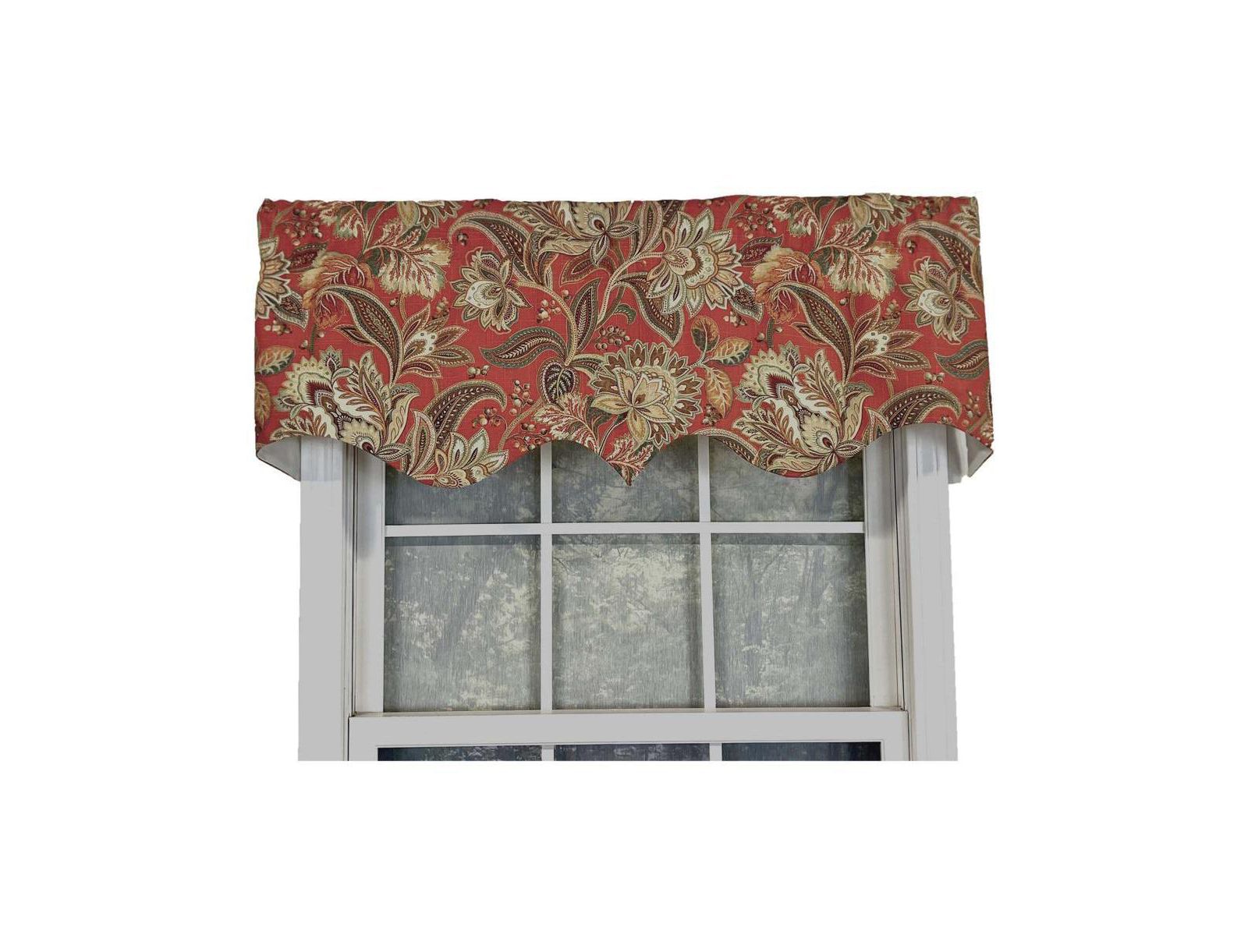 Valdosta Regal Style 3" Rod Pocket Valance 50" x 17" Pompeii by RLF Home