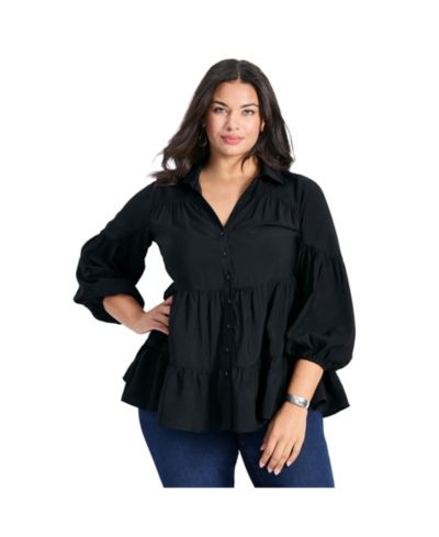 Женская туника Avenue Plus Size Amari Tiered