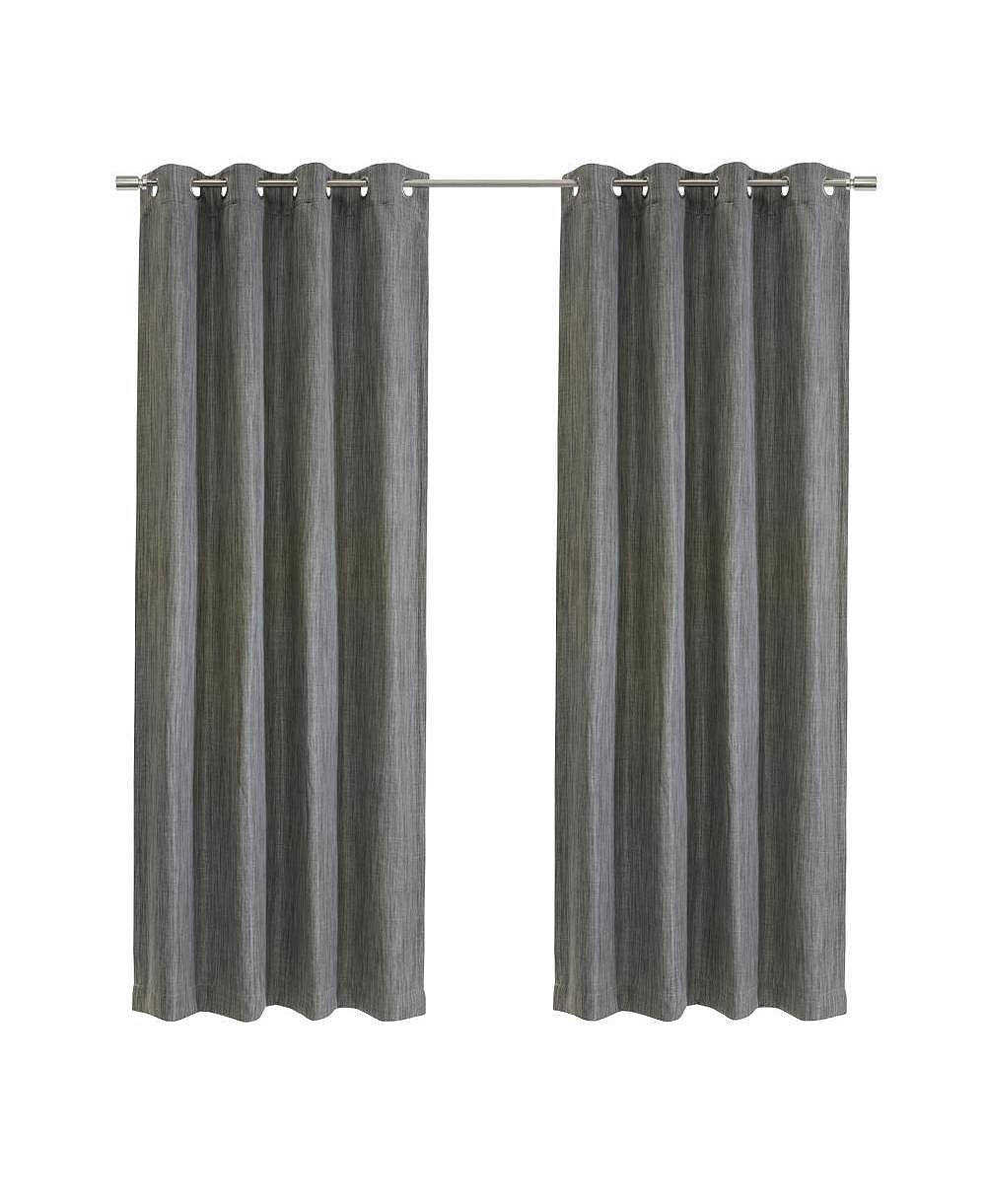 Thermalogic Bryson Provides UV Protection Exclusive Room Darkening Grommet Curtain Panel 52" x 108" Grey