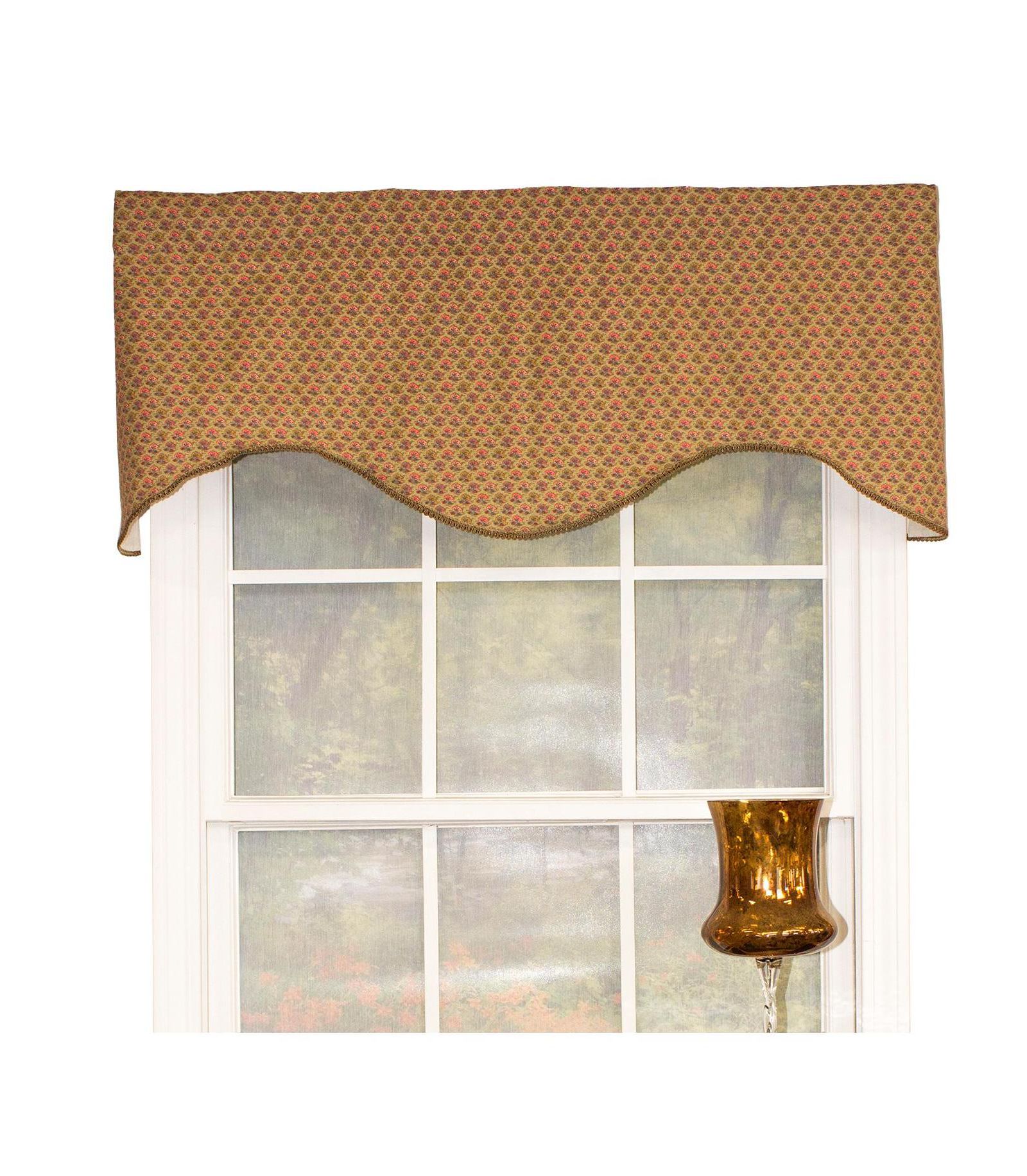 Занавеска RLF Home Meadow Cornice 100% Cotton с подкладкой, 3" Rod Pocket