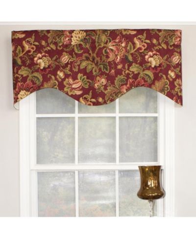 Занавеска Noblesse Cornice 3" Rod Pocket Valance, рубиновый цвет, 50" x 17"