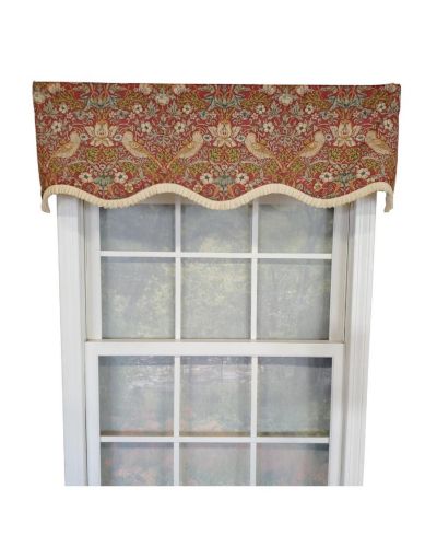 Декоративный ламбрекен RLF Home Vivaldi Provence Pleated Ruffle Nature-Inspired Bird Motifs 50" x 14"