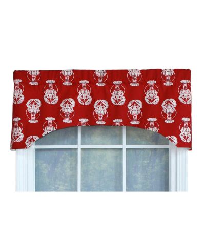 RLF Home Claws Arch Cotton with Fully Lined 3" Rod Pocket Valnance for Windows