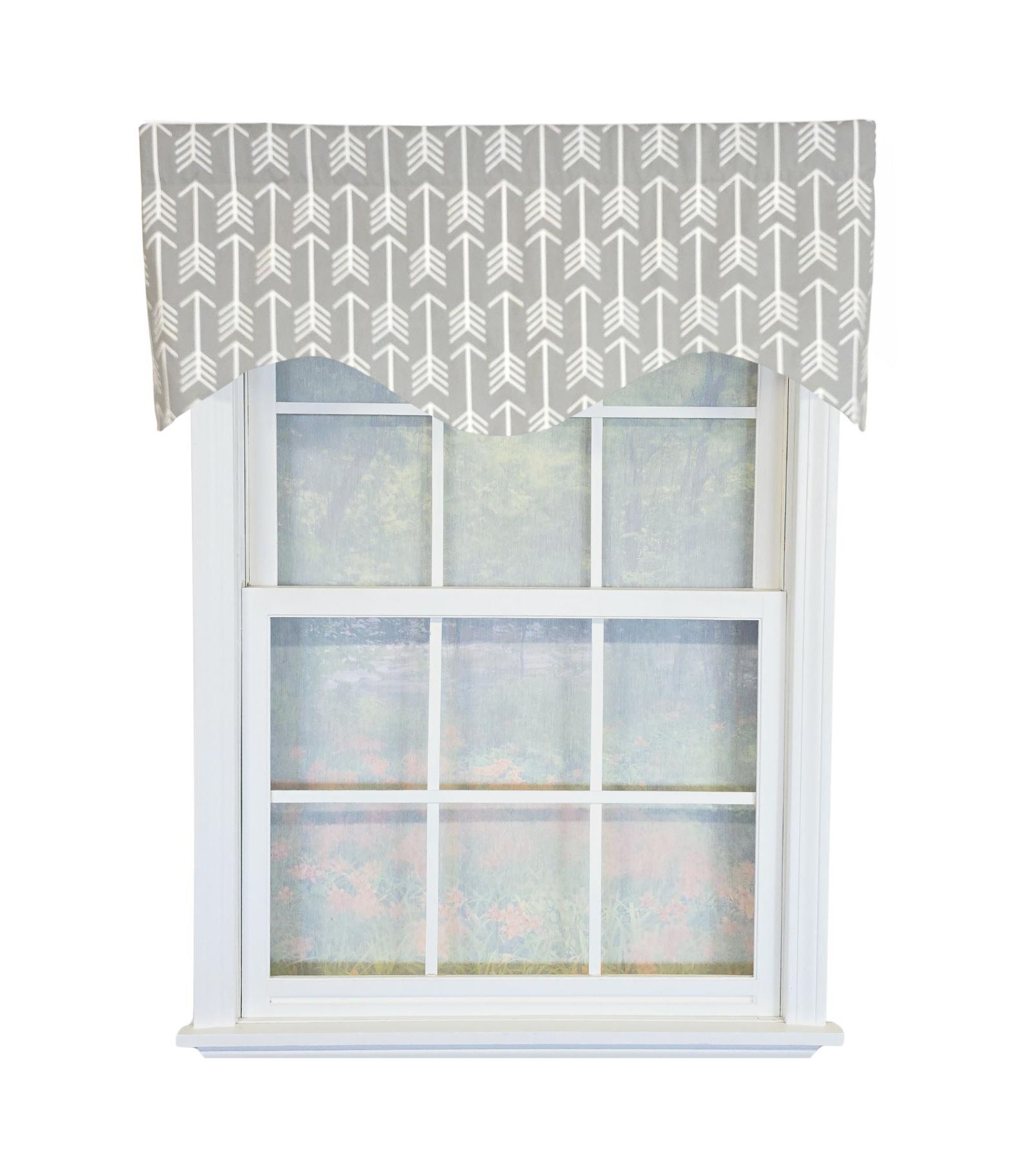 RLF Home Cotton Native Cornice With Poly Cotton lining Rod Pocket Valance