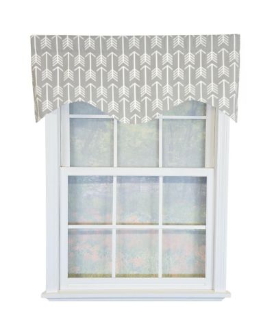 RLF Home Cotton Native Cornice With Poly Cotton lining Rod Pocket Valance