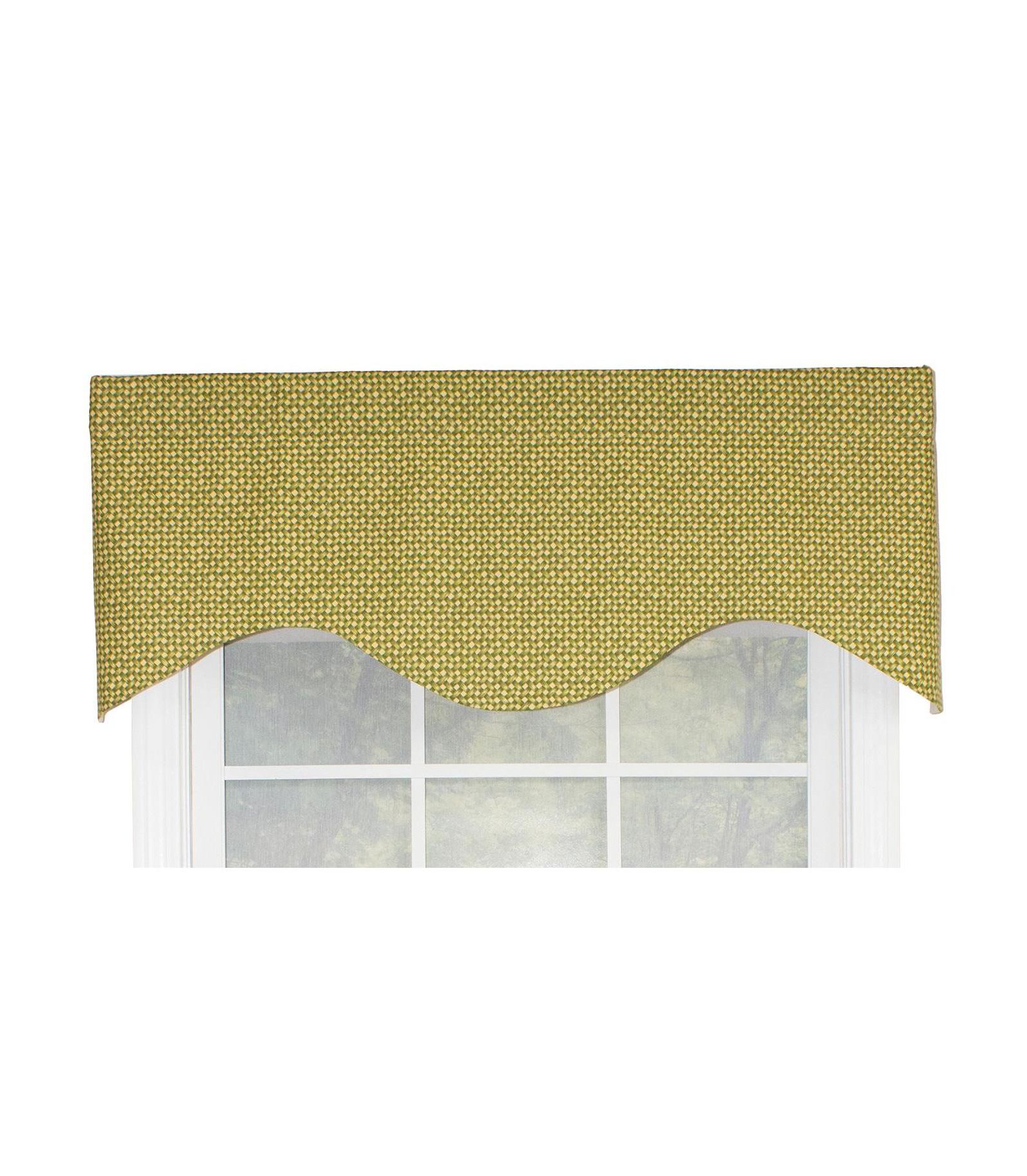 Занавеска RLF Home Cabana Cornice 100% Cotton with Fully Lined 3" Rod Pocket Valnance for Windows 50" x 17"