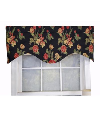RLF Home Luxurious Modern Design Classic Garland Regal Style Window Valance 50" x 17