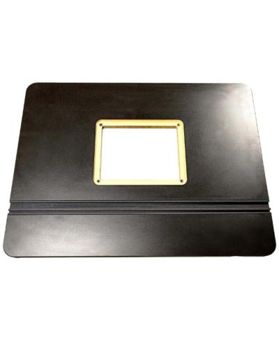 JessEm 03050 Rout-R-Top MDF Black Melamine Universal Table Top with Track System