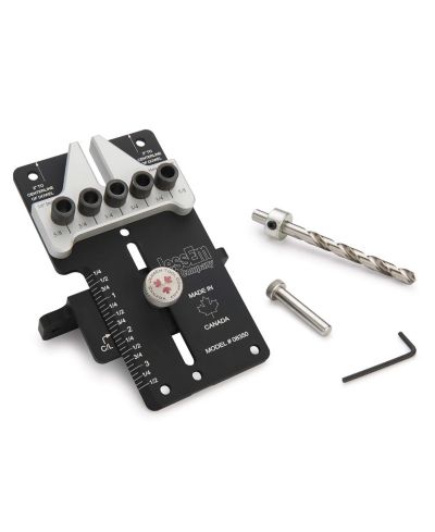 JessEm 08350 3/8" Dowelling Jig Precision Woodworking Joinery Tool with Main Body, Angle Guides and Hardened Drill Bushings