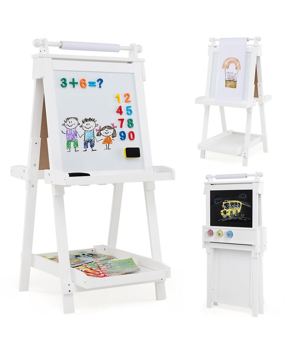 Мольвар 3-в-1 Mecale Double-sided Art Easel с доской для мела и магнитной доской