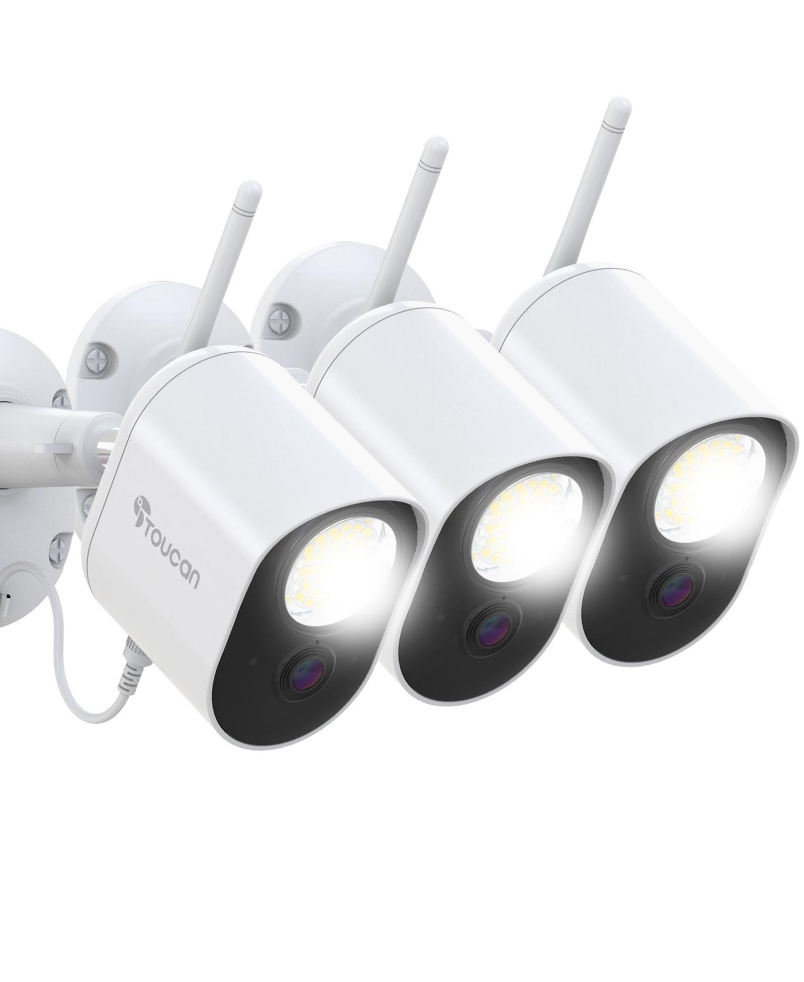 Камера видеонаблюдения Toucan Security Floodlight 3-Pack