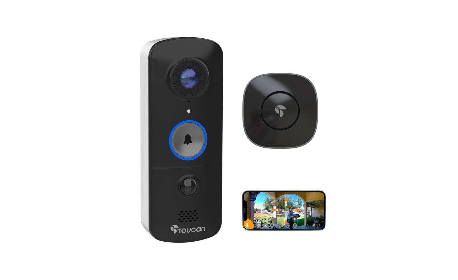 Toucan V3 Indoor/Outdoor 1080p Wireless Motion-Activated Video Doorbell
