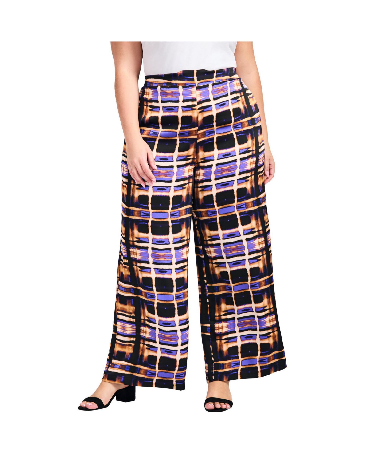 Avenue Женские брюки Plus Size Goldi Wide Leg Satin Pant