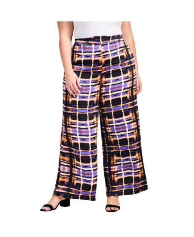Avenue Женские брюки Plus Size Goldi Wide Leg Satin Pant