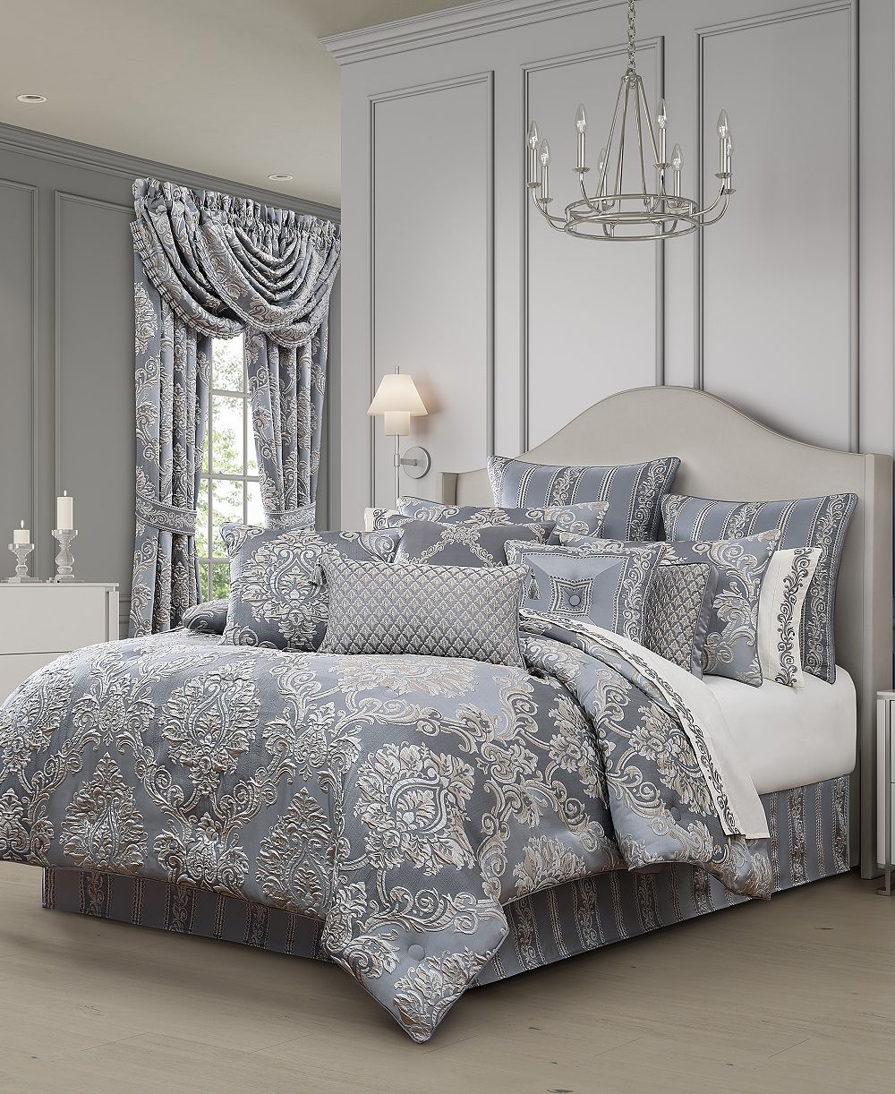 J Queen New York набор покрывал Krista Woven Damask 4-Pc., California King
