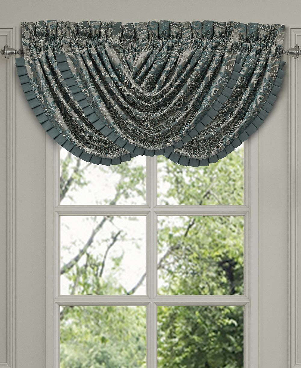 J Queen New York Renata Window Waterfall Valance, 33" x 43"