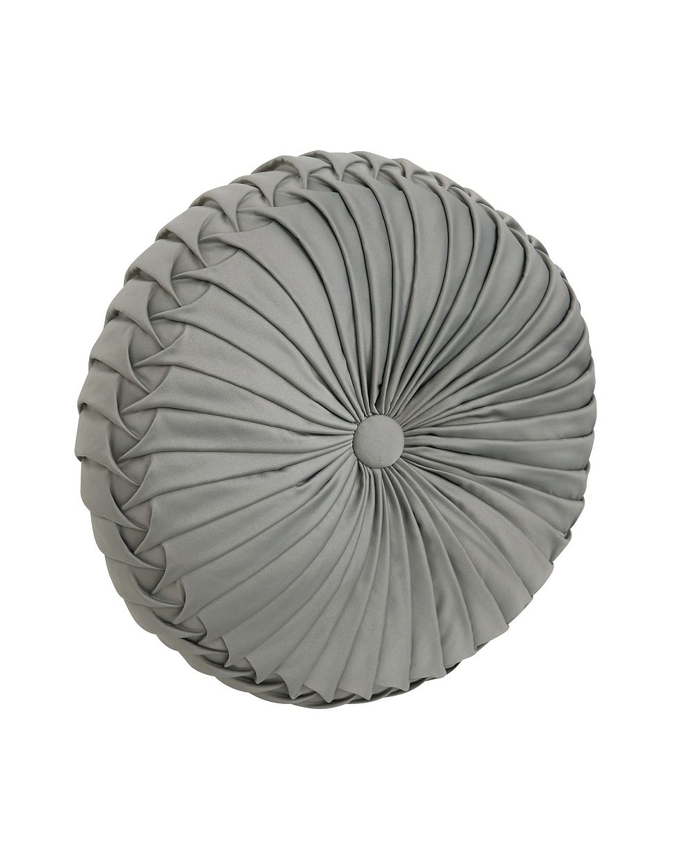J Queen New York Renata Tufted Round Decorative Pillow, 15" x 15"