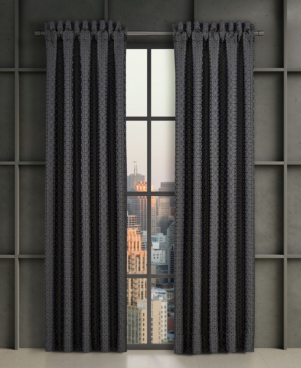 J Queen New York Alaro Window Panel Pair, 50" x 84"