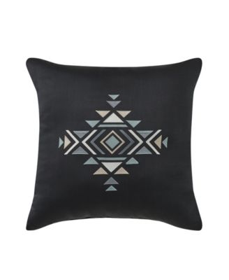 J Queen New York Parallel Embellished Decorative Pillow, 18" x 18"