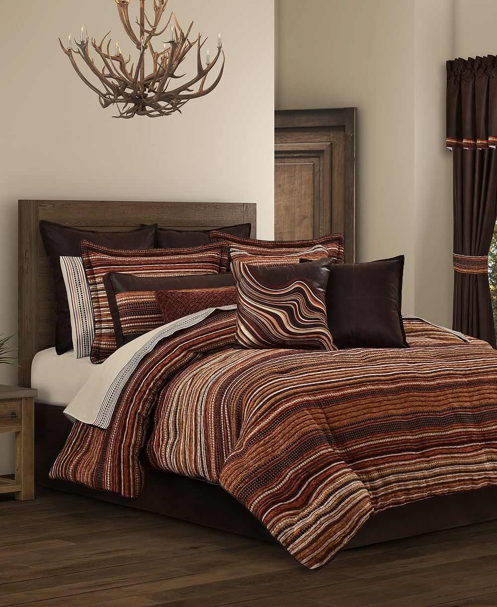 J Queen New York Sundance Chenville Stripe комплект из 4 предметов, King