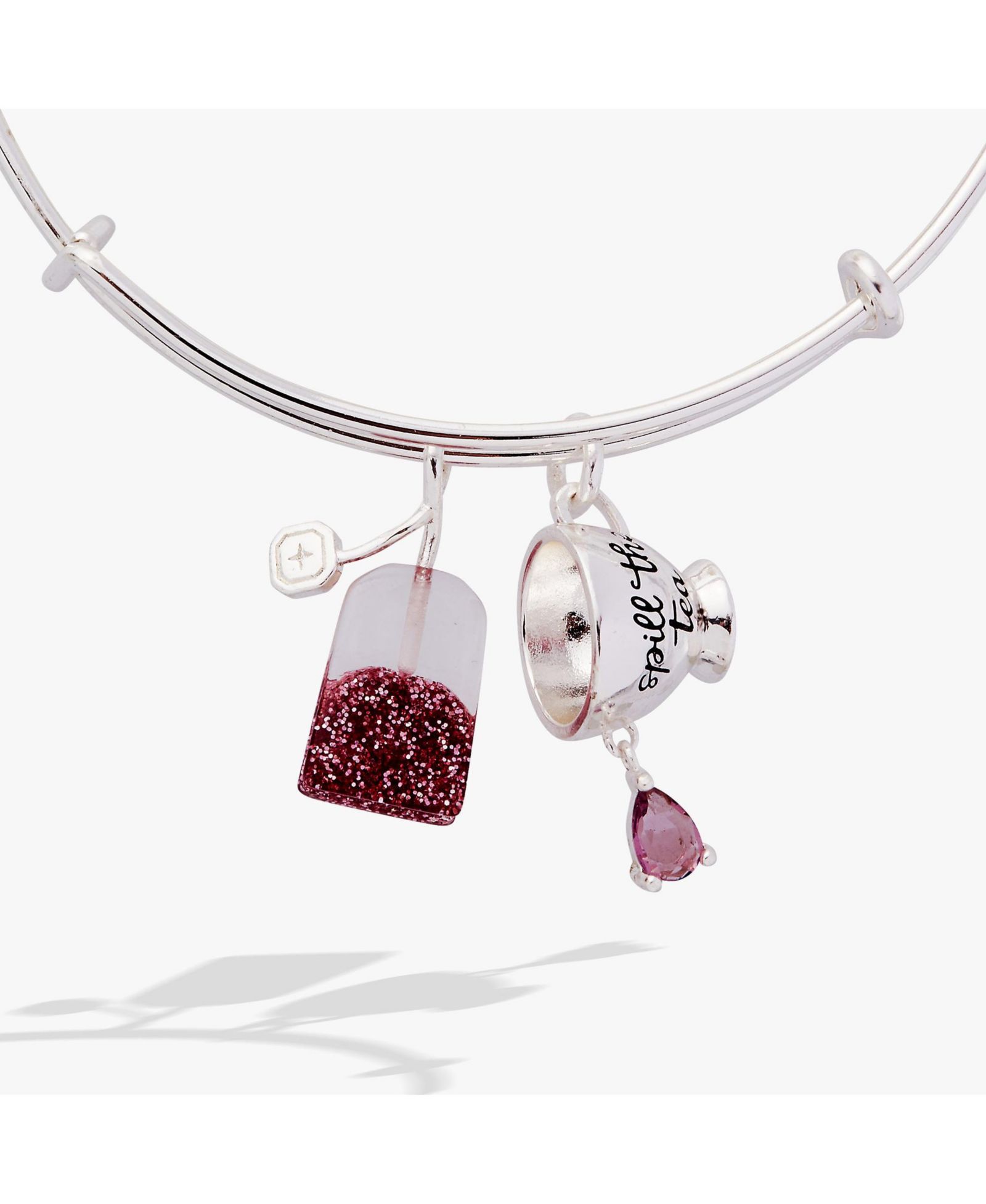 'Spill the Tea' Cup and Tea Bag Charm Bangle