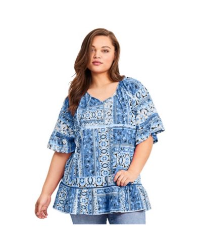 Blue patchwork