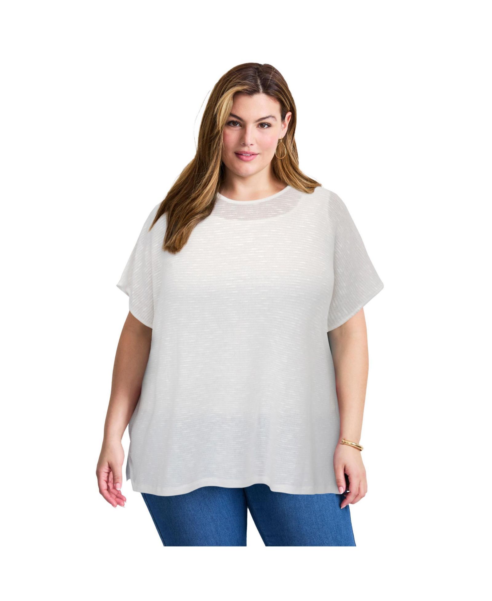 Avenue Women's Plus Size Lightweight Dolman Sweater