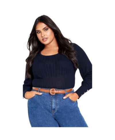 AVENUE Women's Plus Size Mia Sweater