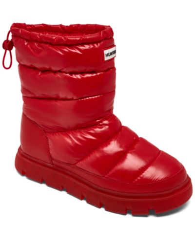 Hunter Women's Maribel Lug Sole Insulated Waterproof Snow Booties from Finish Line