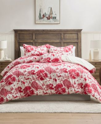 Hallmark Bedding Toile Holiday 3-Pc. Comforter Set, Twin/Twin XL