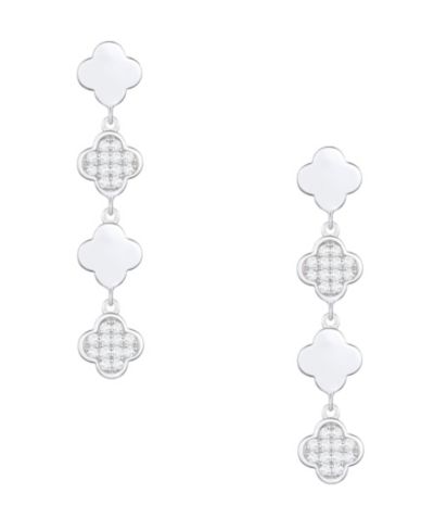 Macy's Diamond Drop Earrings (1/4 ct. t.w.) in Sterling Silver