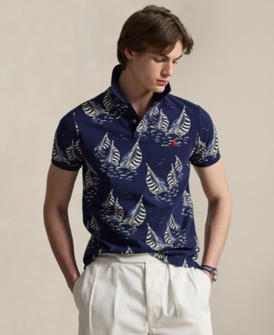Мужская рубашка-поло Polo Ralph Lauren Classic-Fit Sailboat Mesh