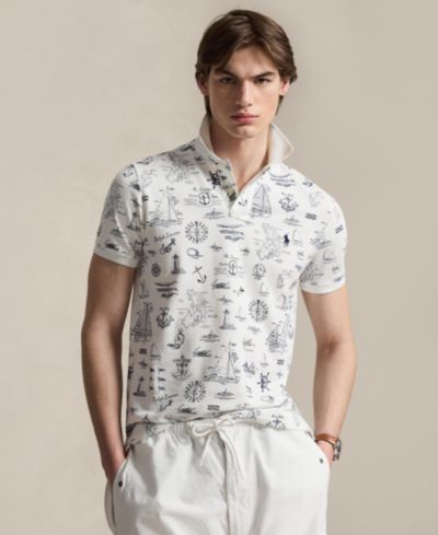 Polo Ralph Lauren Мужская поло-рубашка Classic-Fit Nautical Mesh