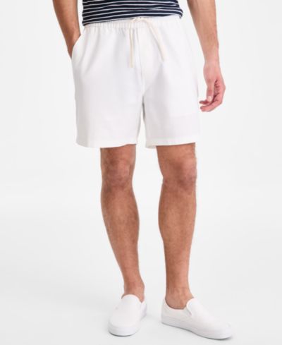 Sun + Stone Men's Linen Blend 6" Pull-On Shorts, Macy's Exclusive