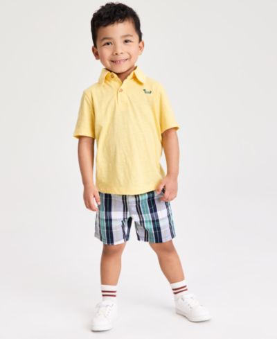 Детский комплект из рубашки поло и клетчатых шорт Epic Threads 2-Piece Set