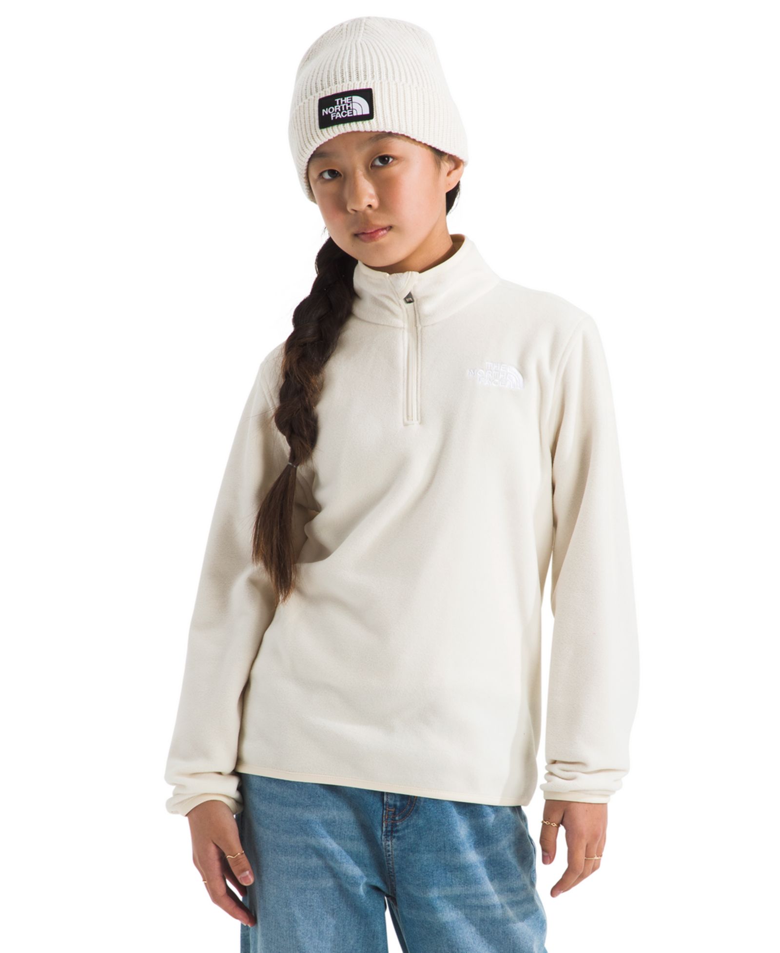 The North Face Girls' 6-16 Glacier Quarter-Zip Pull-On Jacket