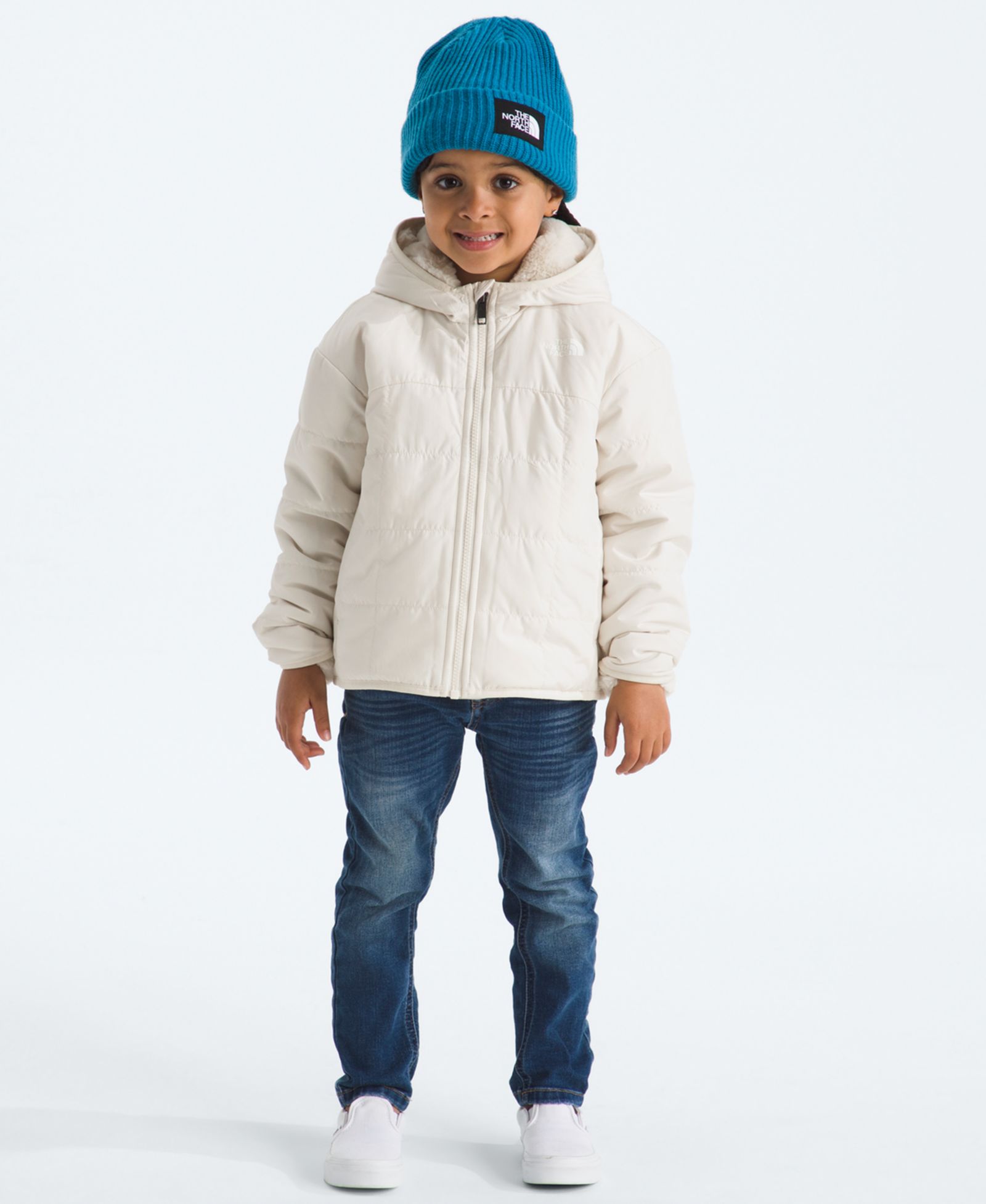 The North Face reversible куртка Shasta с капюшоном для девочек 2T-7