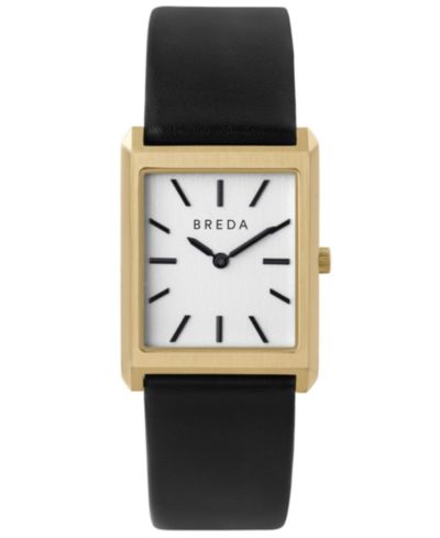 Женские часы BREDA Women's 'Virgil' 1736b Black Leather Strap, 26mm