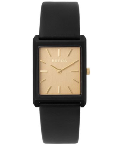 Женские часы BREDA 'Virgil' 1736c Black Leather Band, 26mm