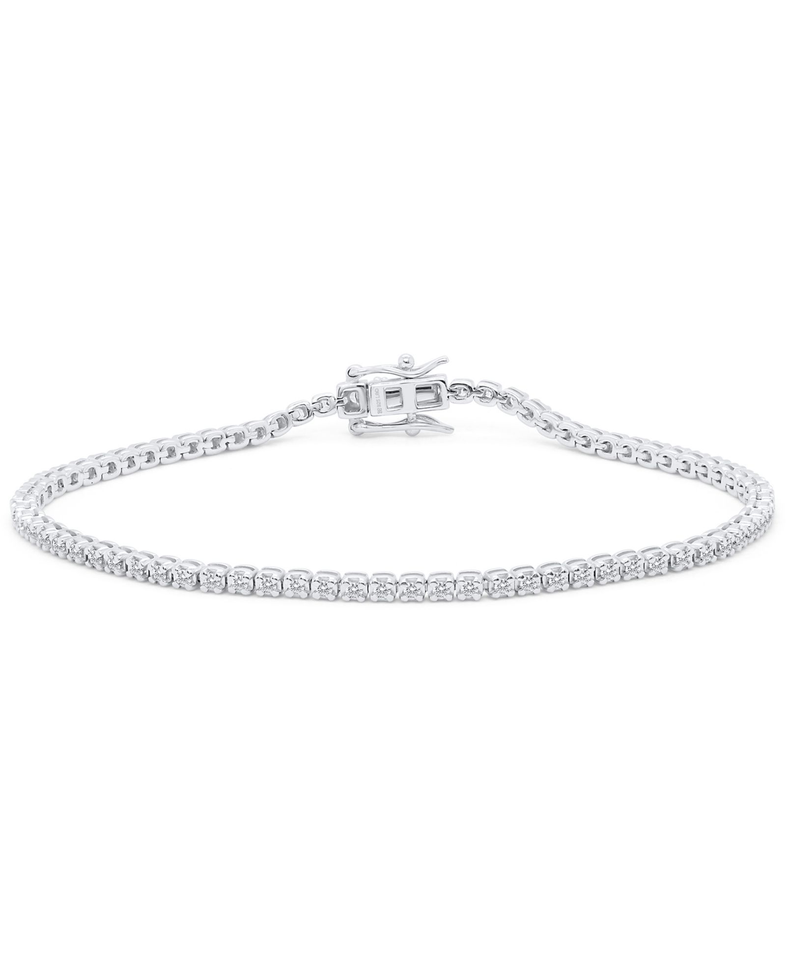 Forever Grown Diamonds браслет с выращенными бриллиантами из стерлингового серебра